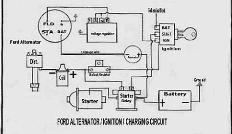 ford voltage regulator wiring diagram 1972
