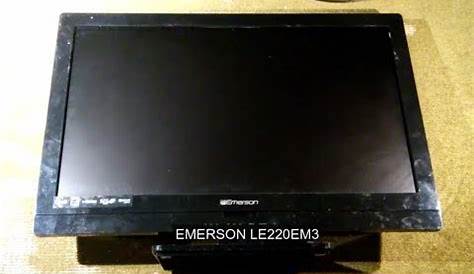 Emerson LE220EM3 repair - YouTube