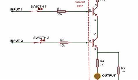 or gate circuit diagram using transistor