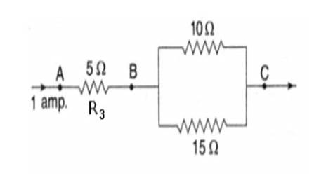 the diagram below shows a circuit with three resistors