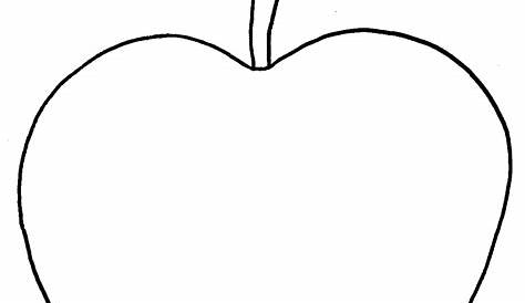 Apple Outline Printable Teacher Worksheet | Activities For Kids | A For