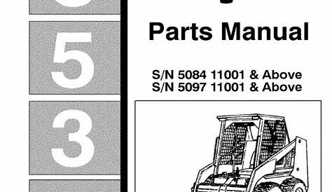 bobcat 853 parts manual