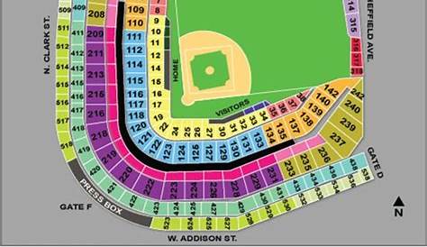 wrigley field seat chart