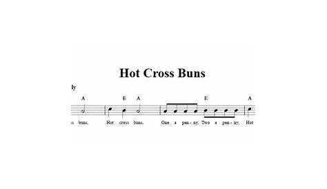 hot cross buns trumpet finger chart
