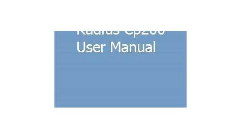 Motorola Radius Cp200 User Manual | Owners manuals, Chilton repair