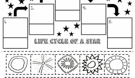 life cycle of a star worksheet pdf answers