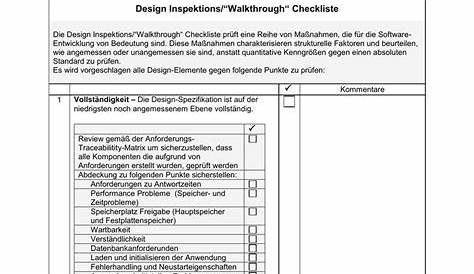 Design Review Checkliste