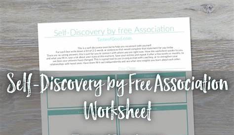 self discovery worksheets