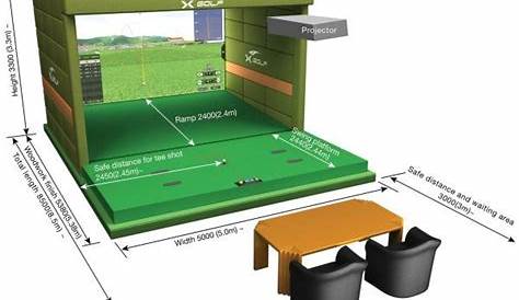 full swing golf simulator dimensions