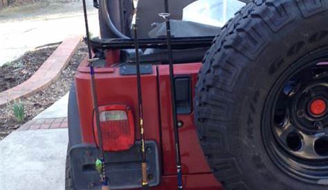 jeep wrangler fishing rod rack