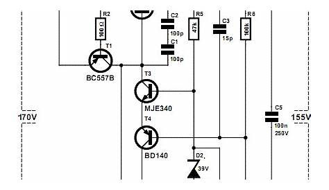 NTE Electronics Circuit: High-Voltage Regulator With Short Circuit
