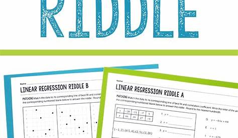 quadratic regression practice worksheets