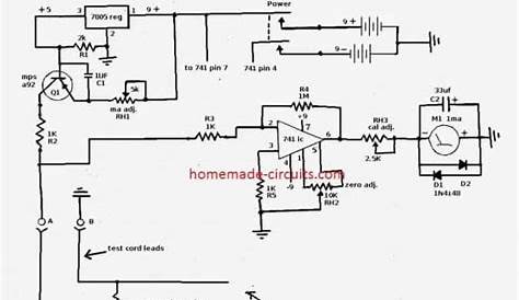 micro ohm meter circuit diagram