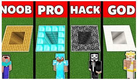 Minecraft Battle: NOOB vs PRO vs HACKER vs GOD : UNDERGROUND TUNNEL