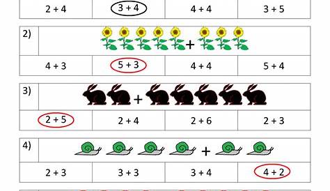 Preschool Addition Worksheets For Kindergarten Pdf | Lanunmuda