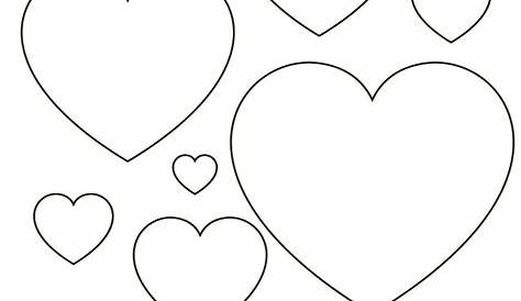 Printable Hearts to Color (PDF Download) | FaveCrafts.com