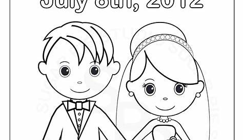 Wedding Coloring Pages | Rsad Coloring Pages | Wedding with kids