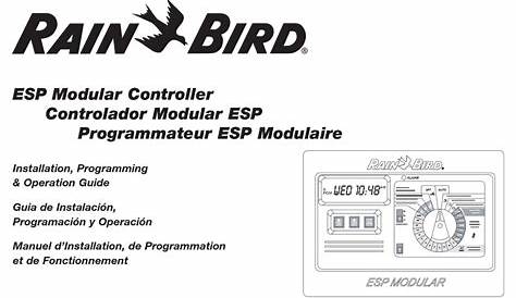RAIN BIRD ESP INSTALLATION, PROGRAMMING & OPERATION MANUAL Pdf Download