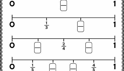 improper fractions on a number line worksheets