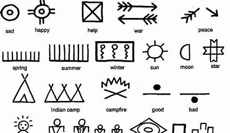 native american pictographs printable
