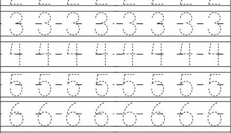 Printable Numbers 1-10 Tracing - Tracing Numbers 1 10 Trace All The