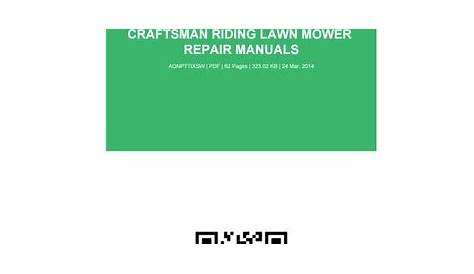 Craftsman riding lawn mower repair manuals by RobertBowers4312 - Issuu