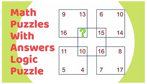 answers to logic puzzles