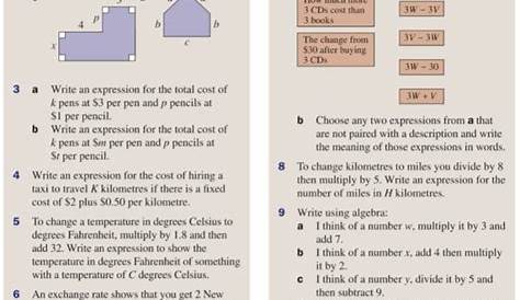 KS3. Algebra. Expressions to represent word problems – Maths with David