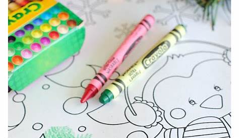 Free Printable Christmas Coloring Pages - Crazy Little Projects