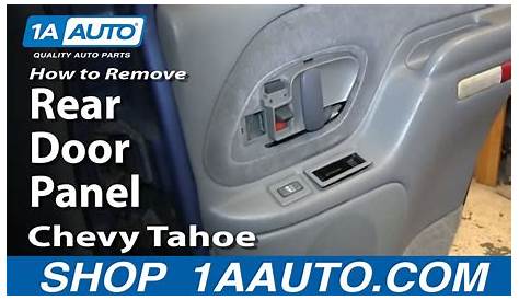 2003 chevy tahoe rear door panel removal