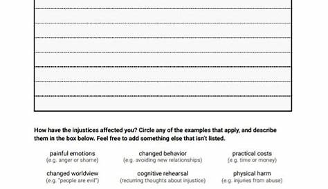 Worksheet: forgiveness 2 | Therapy worksheets, Counseling worksheets