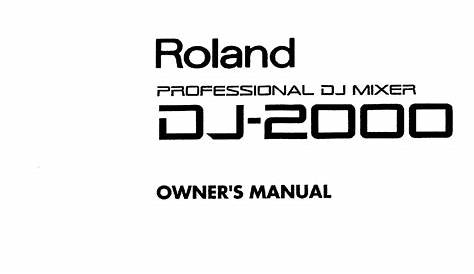roland e 66 owner manual
