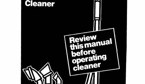 HOOVER VACUUM CLEANERS OPERATING MANUAL Pdf Download | ManualsLib