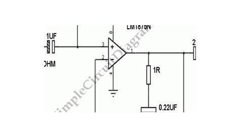 Audio Power Amplifier – Simple Circuit Diagram