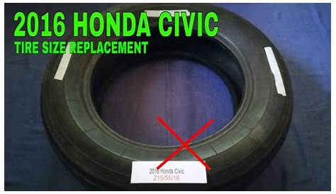 2016 Honda Civic Tire Size - dReferenz Blog