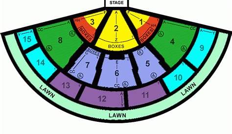 xfinity center map seating chart
