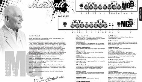 Marshall Mg100Fx Owners Manual ManualsLib Makes It Easy To Find Manuals