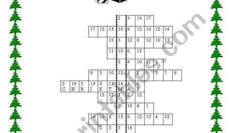A Christmas puzzle - ESL worksheet by elisa0405