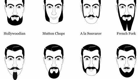 different types of facial hair | Types of beards, Types of facial hair