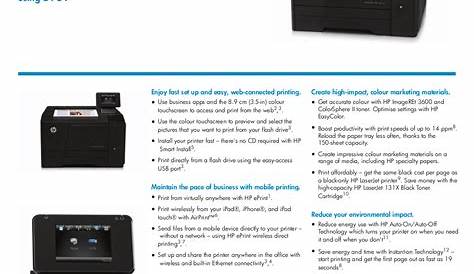 Download free pdf for HP Laserjet,Color Laserjet Pro P1606DN Printer manual