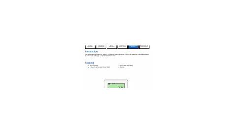 tekmar thermostat manual