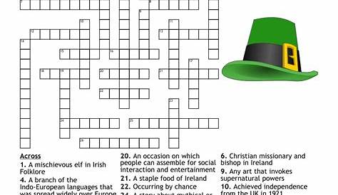 St. Patrick's Day Crossword - WordMint