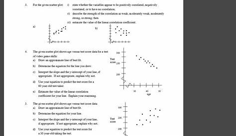 linear regression worksheet with answers pdf
