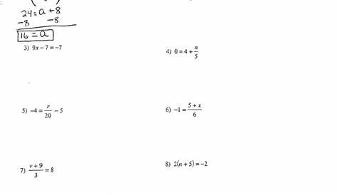 Multi Step Equations Worksheet Variables On Both Sides — db-excel.com