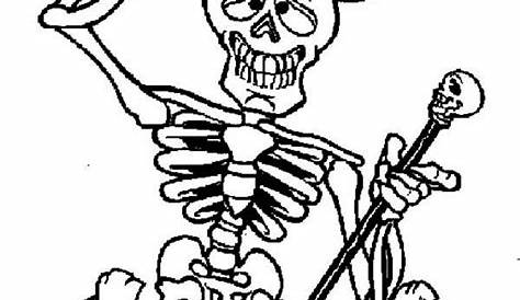 printable skeleton coloring pages for kids