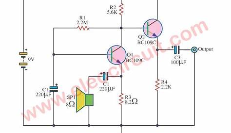 mic loudspeaker circuit diagram