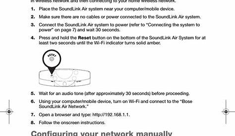 Bose 410633 Wi-Fi Speaker User Manual Whippet OG