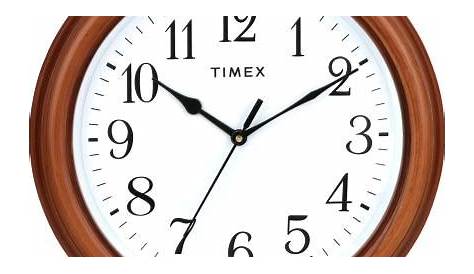 timex wall clock with temperature