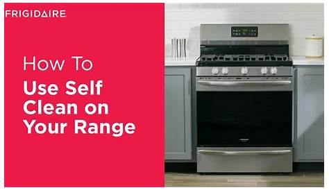 How To Use Self Clean On Your Range - YouTube