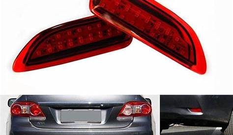 1 set LED Red Bulb For 2011-2012 Toyota Corolla Lexus CT Parking